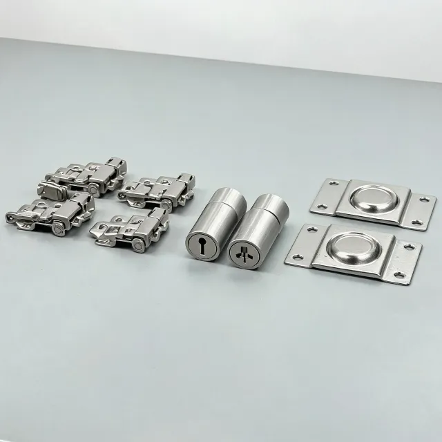 Cabinet hardware and lock parts