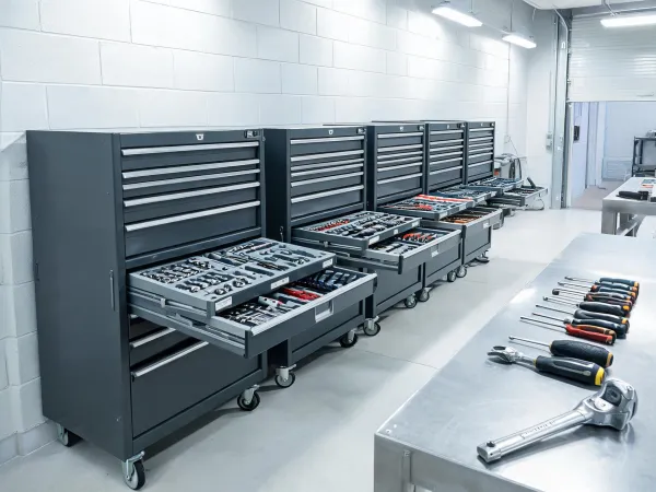 Equipment maintenance tool cabinets