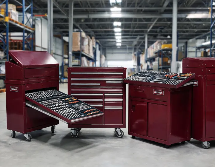 Knaack storage products in a warehouse aisle